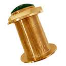 Echonautics bronze low-profile thru-hull CHIRP transducer 600W 18 degree tilt