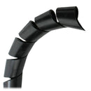 Pacer 3/8 inch black spiral wrap 100 foot roll