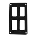 Pacer black 2 switch 2 row aluminum switch panel