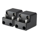 PTM Watersports Board Rack Mount - 4 Bolt - Black - Pair [P13168-1400TEBBK]