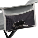 Coleman Big and Tall grey quad chair side view