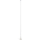 Scout 5 foot white VHF antenna with lift and lay mount