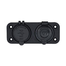 Bluewater Round Dual USB/USB-C Charger [3000-4001A]