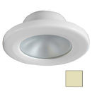 i2Systems Apeiron round warm white screw mount light with white finish