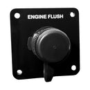 Flushmaster Vertical Single Outlet Flush Port Reroute - Black Acrylic - 3/8" Barb [SM-QCR1BV38]