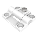 Southco Adjustable Torque Hinge, Symmetric, Medium Size, Acetal Copolymer, Natural, White [E6-10-301-10]