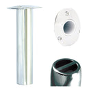 Tigress 9 inch 0 degree oval head stainless gunnel rod holder