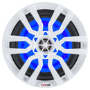 DS18 HYDRO 6.5" 2-Way Marine Speakers w/RGB LED Lights 300W - White [NXL-6]