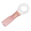 Pacer 22-18 AWG Heat Shrink Ring Terminal - 1/4" Stud Size - 25 Pack [TE18-14R-25] - Wholesaler Elite LLC