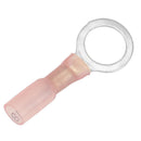 Pacer 22-18 AWG Heat Shrink Ring Terminal - 3/8" Stud Size - 100 Pack [TE18-38R-100] - Wholesaler Elite LLC
