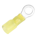 Pacer 12-10 AWG Heat Shrink Ring Terminal - 1/4" Stud Size - 100 Pack [TE10-14R-100] - Wholesaler Elite LLC