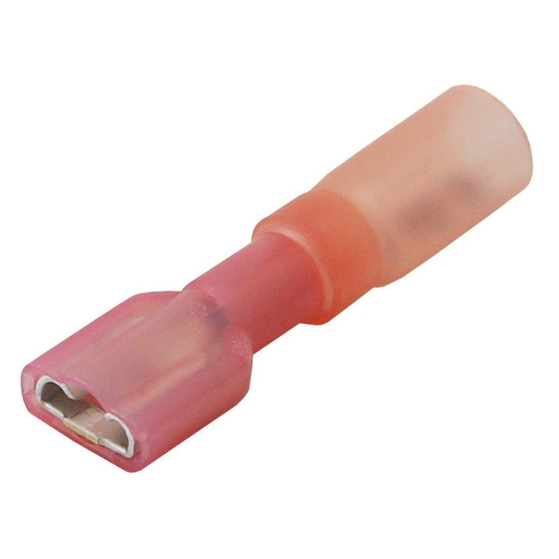 Pacer 22-18 AWG Heat Shrink Female Disconnect - 25 Pack [TDE18-250FI-25] - Wholesaler Elite LLC