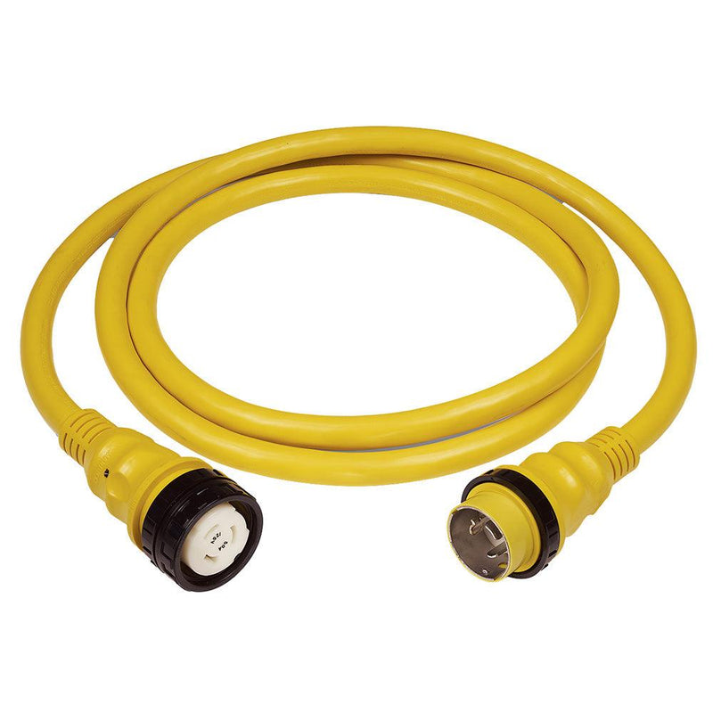 Marinco 50AMP 125/250V Shore Power Cable - 12 - Yellow [6152SPP-12SC] - Wholesaler Elite LLC