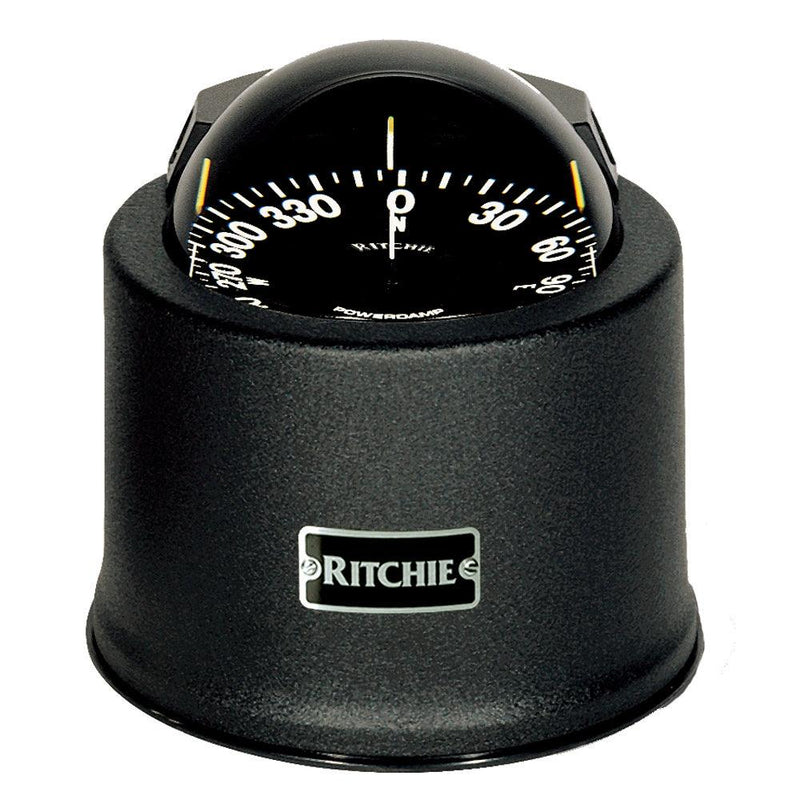 Ritchie SP-5-B GlobeMaster Compass - Pedestal Mount - Black - 5 Degree Card 12V [SP-5-B] - Wholesaler Elite LLC