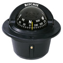 Ritchie F-50 Explorer flush mount black marine compass
