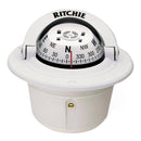 Ritchie F-50W Explorer flush mount white marine compass