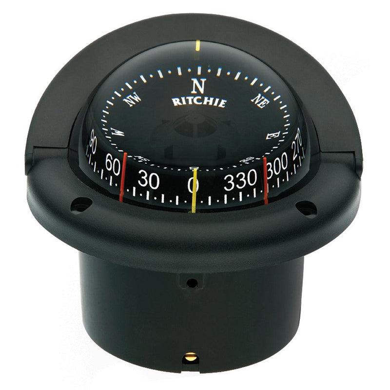 Ritchie HF-743 Helmsman Combidial Compass - Flush Mount - Black [HF-743] - Wholesaler Elite LLC