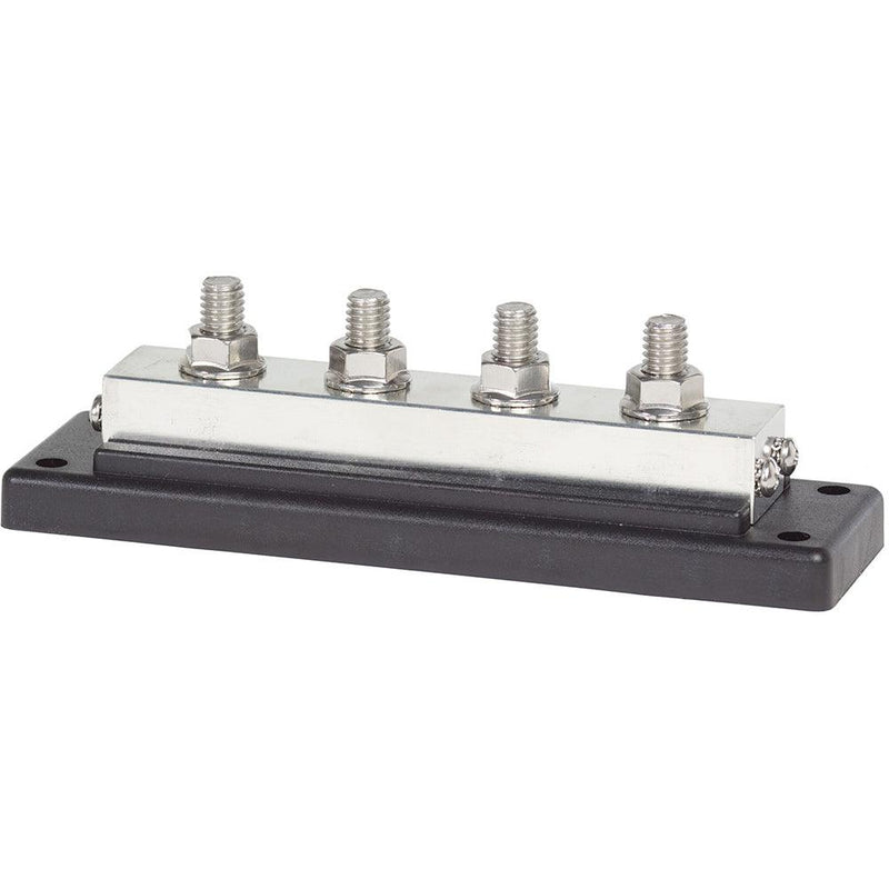 Blue Sea 2104 PowerBar 600AMP Cable Connector 4 x 3/8 16 Stud Terminal [2104] - Wholesaler Elite LLC
