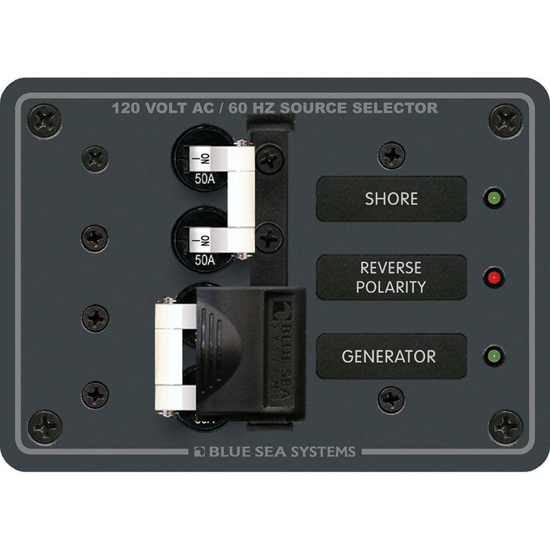 Blue Sea 8061 AC Toggle Source Selector 120V AC - 50AMP [8061] - Wholesaler Elite LLC