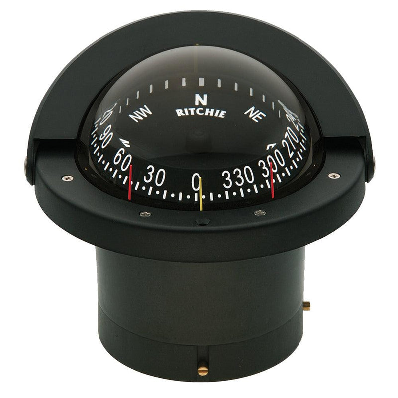 Ritchie FN-203 Navigator Compass - Flush Mount - Black [FN-203] - Wholesaler Elite LLC