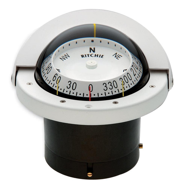 Ritchie FNW-203 Navigator Compass - Flush Mount - White [FNW-203] - Wholesaler Elite LLC