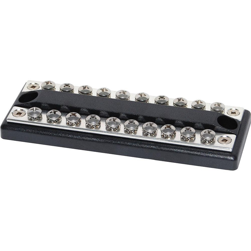 Blue Sea 2702 DualBus 100AMP Common BusBar 10 x 8-32 Screw Terminal [2702] - Wholesaler Elite LLC