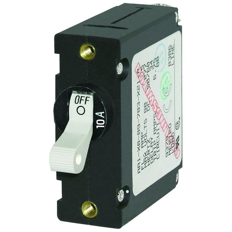 Blue Sea 7206 AC/DC Single Pole Magnetic World Circuit Breaker - 10AMP [7206] - Wholesaler Elite LLC