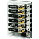 Blue Sea 5015 ST Glass fuse block with negative bus