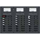 Blue Sea 8084 AC Main +6 Positions/DC Main +15 Positions Toggle Circuit Breaker Panel - White Switches [8084] - Wholesaler Elite LLC