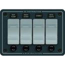 Blue Sea 8262 waterproof 4 position slate grey panel