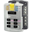 Blue Sea 5025 ST Blade 6 circuit fuse block with negative bus