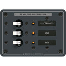 Blue Sea 8025 DC 3 Position Breaker Panel - White Switches [8025] - Wholesaler Elite LLC