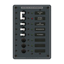 Blue Sea 8027 AC Main +6 Position Breaker Panel - White Switches [8027] - Wholesaler Elite LLC