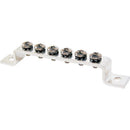 Blue Sea 2306 MiniBus 100AMP Common BusBar Grounding BusBar 6 x 8-32 Screw Terminal [2306] - Wholesaler Elite LLC