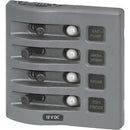 Blue Sea 4374 WeatherDeck Water Resistant Circuit Breaker Panel - 4 Position - Grey [4374] - Wholesaler Elite LLC