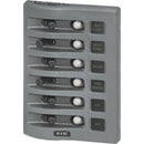 Blue Sea 4376 WeatherDeck Water Resistant Circuit Breaker Panel - 6 Position - Grey [4376] - Wholesaler Elite LLC