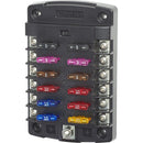 Blue Sea 5034 ST Blade Fuse Block w/out Cover - 12 Circuit w/out Negative Bus [5034] - Wholesaler Elite LLC