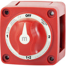 Blue Sea 6007 m-Series (Mini) Battery Switch Selector Four Position Red [6007] - Wholesaler Elite LLC