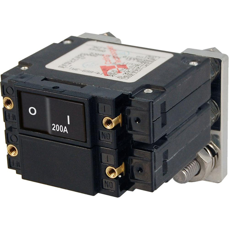 Blue Sea 7476 C - Series Flat Circuit Breaker, Single and Double Pole - 200 Amp [7476] - Wholesaler Elite LLC