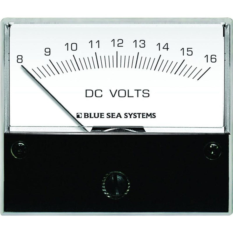 Blue Sea 8003 DC Analog Voltmeter - 2-3/4" Face, 8-16 Volts DC [8003] - Wholesaler Elite LLC