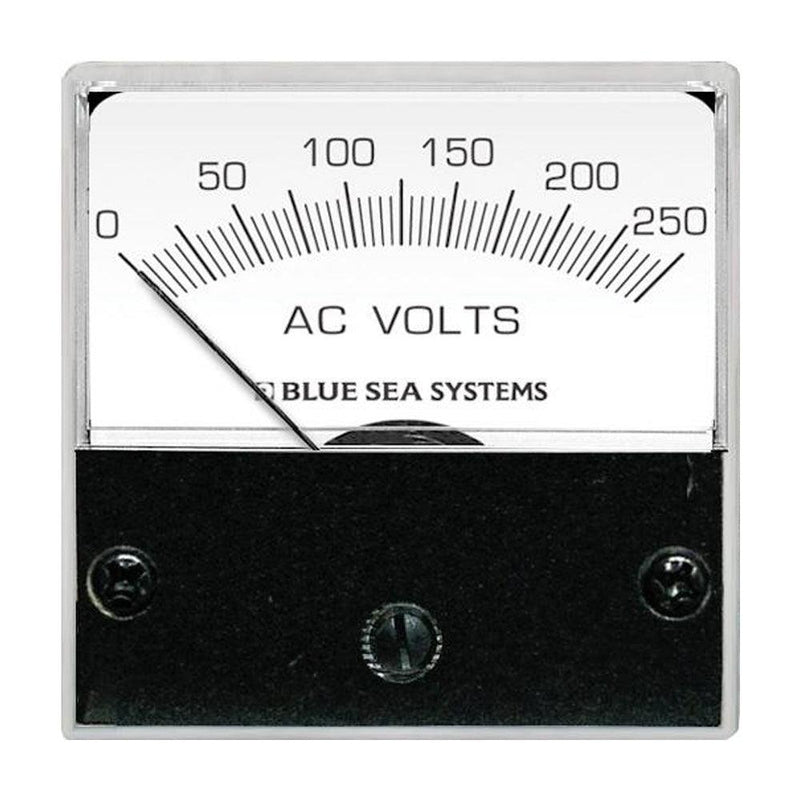 Blue Sea 8245 AC Analog Micro Voltmeter - 2" Face, 0-250 Volts AC [8245] - Wholesaler Elite LLC
