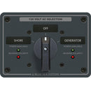 Blue Sea 8365 AC rotary switch panel 65 amp 2 pole