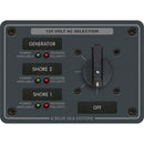 Blue Sea 8366 AC rotary switch panel 30 amp 3 position