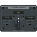 Blue Sea 8367 AC rotary switch panel 30 amp 2 position