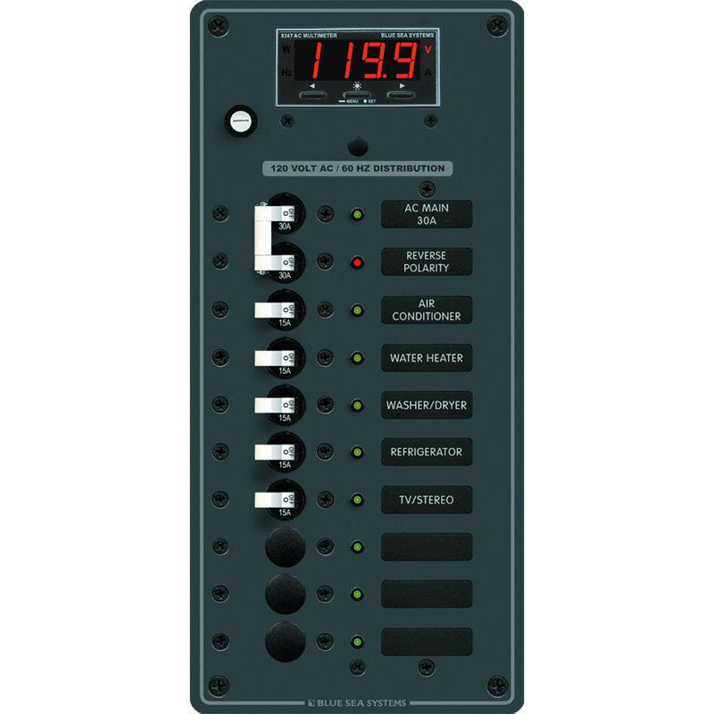Blue Sea 8406 AC Main + 8 Positions [8406] - Wholesaler Elite LLC