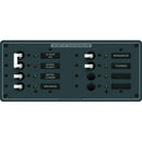Blue Sea 8412 white AC main plus 6 position panel