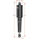Lenco 102 Series Standard Actuator - 12V - 4-1/4" Stroke [15059-001] - Wholesaler Elite LLC