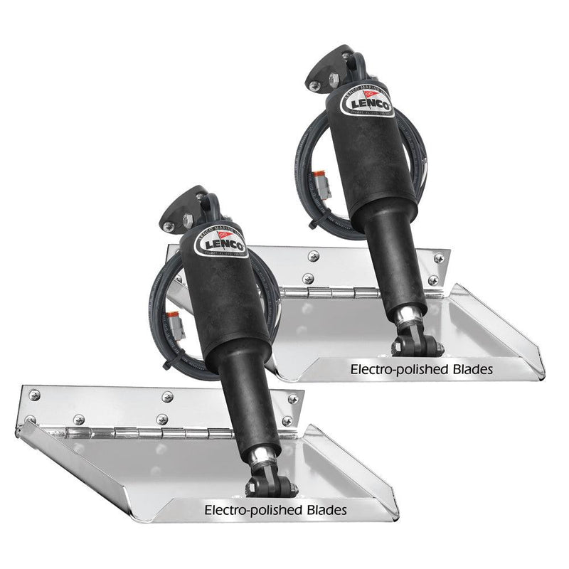 Lenco 12" x 9" Standard Performance Trim Tab Kit w/o Switch Kit 12V [15036-101] - Wholesaler Elite LLC