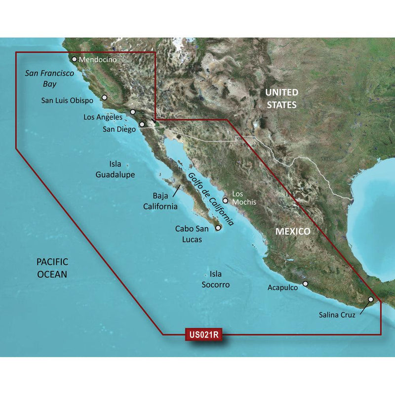 Garmin BlueChart g3 Vision HD - VUS021R - California-Mexico - microSD/SD [010-C0722-00] - Wholesaler Elite LLC