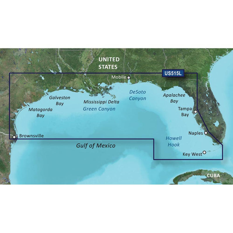 Garmin BlueChart g3 Vision HD - VUS515L - Brownsville - Key Largo - microSD/SD [010-C0744-00] - Wholesaler Elite LLC